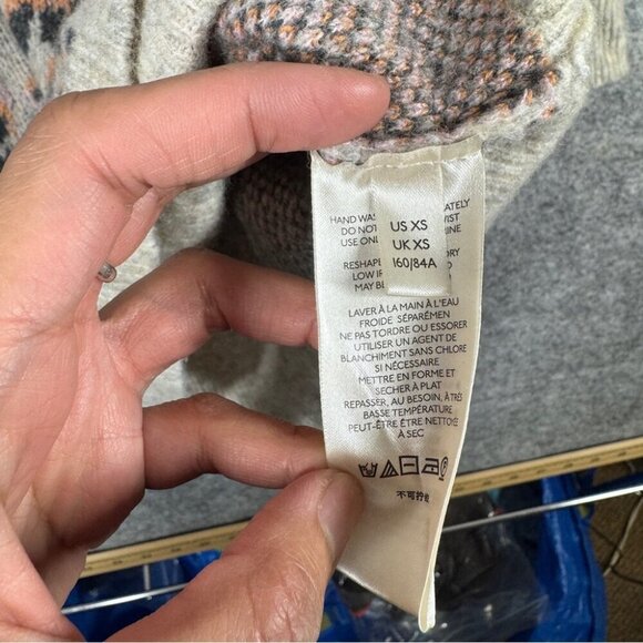 Anthropologie Women's Emmy Cowl Neck Leopard Print Oversized Sweater Size XS - Picture 8 of 16